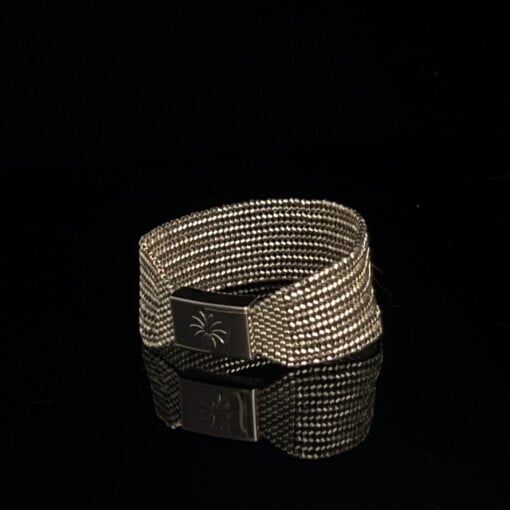 Miyuki beads armband | zilverkleur met verwisselbare magneetsluiting
