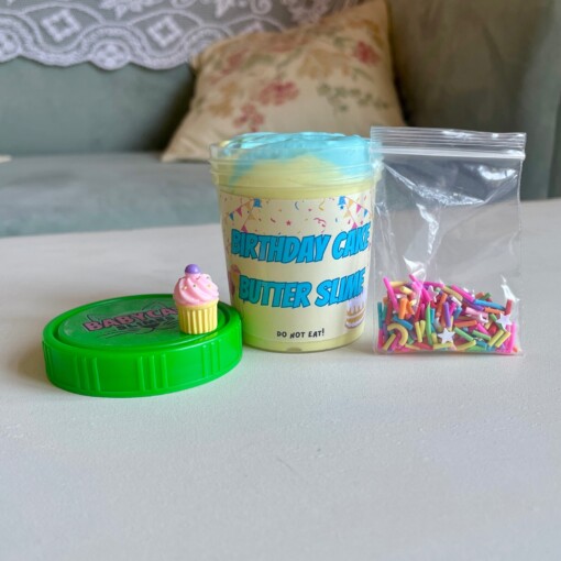 Slijmfeestgunsten - voorgevulde, kant-en-klare cadeauzakjes voor kinderfeestjes met ambachtelijk handgemaakte boterslijm, squishy en fidget popper-speelgoed
