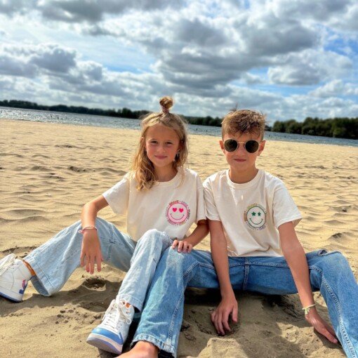 T-shirt Smiley - groen