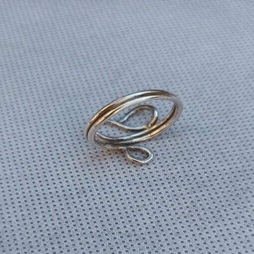 Zilveren ring in bohemian style