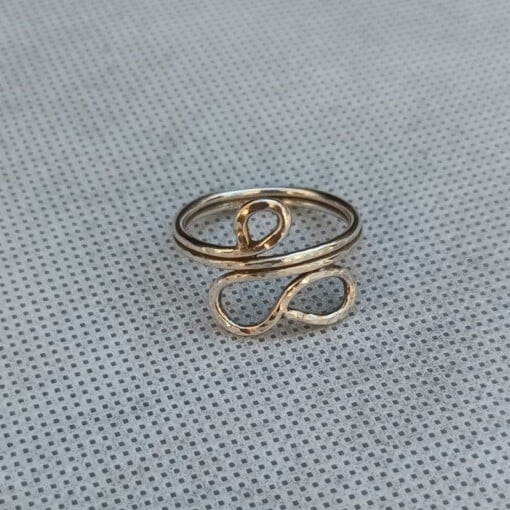 Zilveren ring in bohemian style