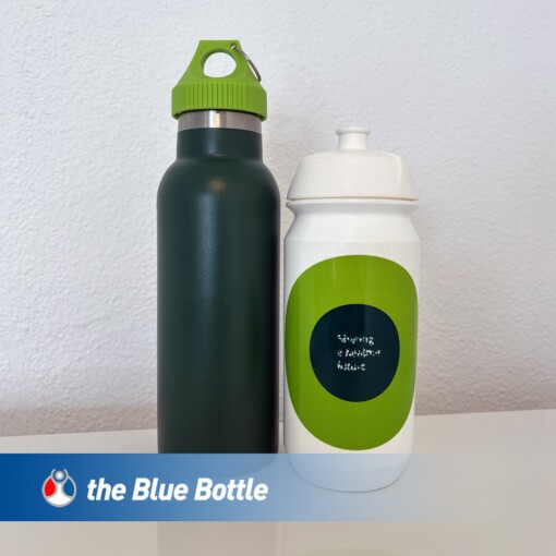 500ml. RVS Blue Bottle thermosfles Green edition