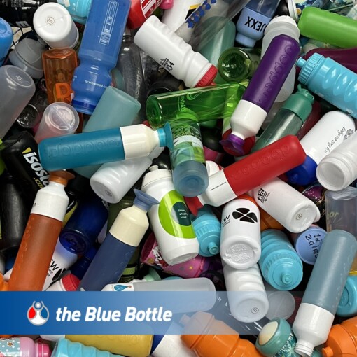 500ml. RVS Blue Bottle thermosfles Green edition