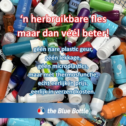 500ml. RVS Blue Bottle thermosfles Pink edition