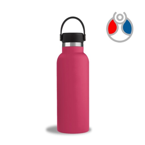 500ml. RVS thermosfles Pink edition met Deluxe draagdop