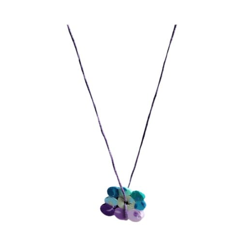 JuWen Ketting Hanger Paars Blauw Groen Polymeer Klei Juweel