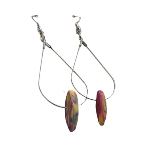 JuWen Ketting Hanger Paars Blauw Groen Polymeer Klei Juweel