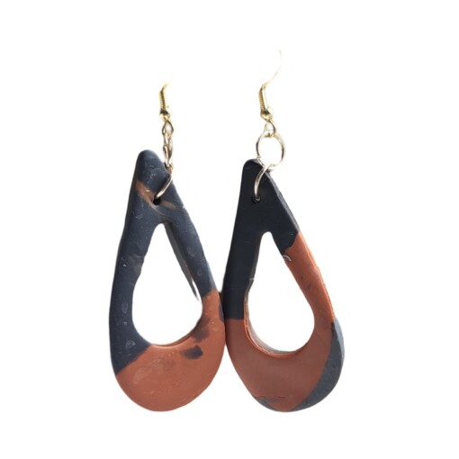 JuWen 2 Oorbellen Uniek handwerk in polymeerklei , een sieraad voor jou of als cadeau