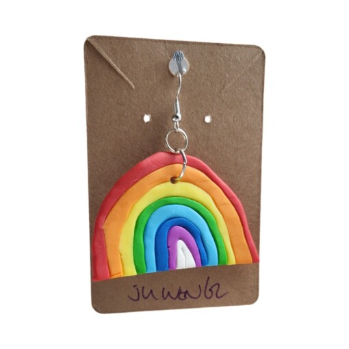 JuWen 2 Oorbellen Uniek handwerk in polymeerklei , een sieraad voor jou of als cadeau