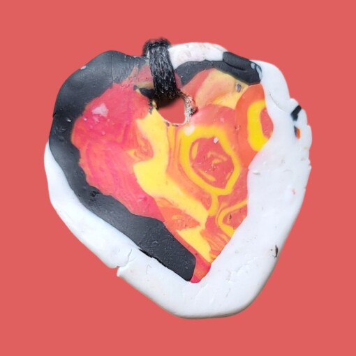 JuWen 2 Oorbellen Uniek handwerk in polymeerklei , een sieraad voor jou of als cadeau