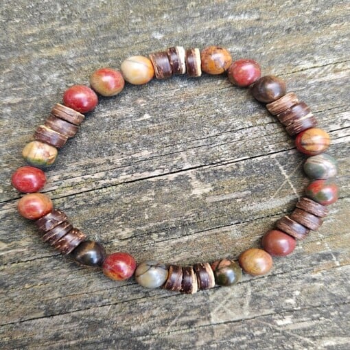 Natuursteen armbanden, 4 variaties