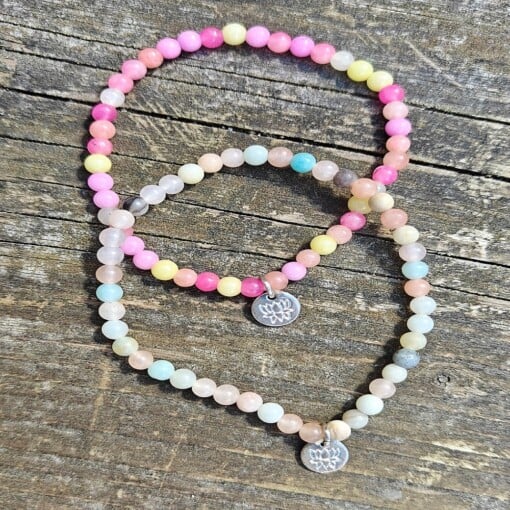 Natuursteen armbandjes, set