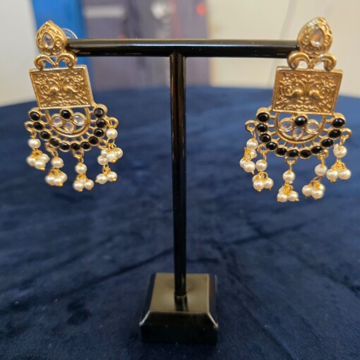 Rajasthani houtsnijwerk Oorbellen