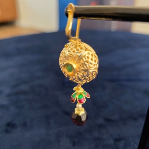 Exclusieve gouden net oorbellen