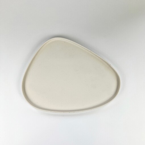 XL Jesmonite Schaal “Blob” – Organische Vorm in Steenlook voor Kaarsen & Sieraden