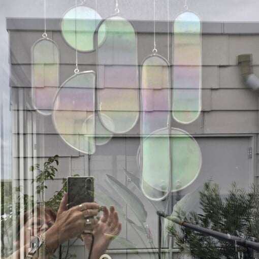 "Gewoon ongewoon". Glas in lood. Suncatcher