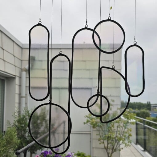"Gewoon ongewoon". Glas in lood. Suncatcher