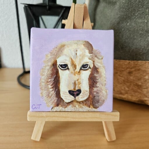Gepersonaliseerd puppyportret