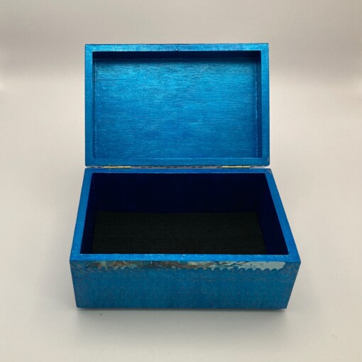Handgedecoreerd kistje ‘Dream in Turquoise’ voor interieur of cadeau