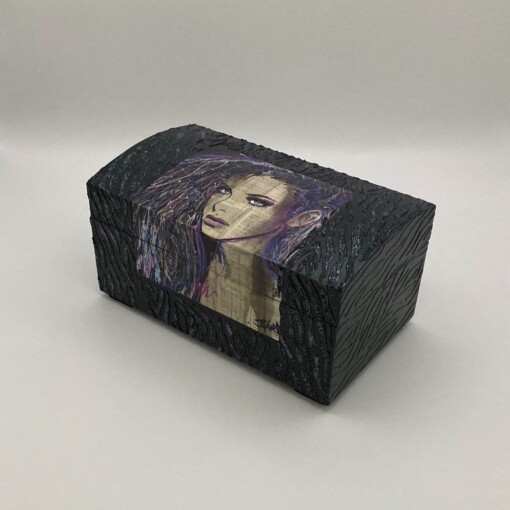 Handgedecoreerd kistje ‘Mayflower’ voor interieur of cadeau