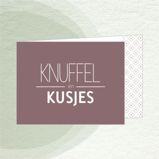 Kaart 'Knuffels en Kusjes'