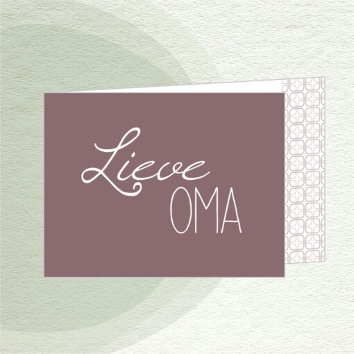 Kaart 'Lieve oma'