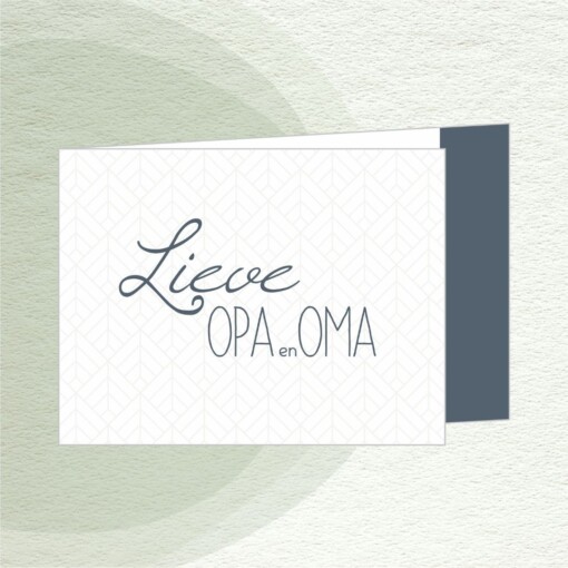 Kaart 'Lieve opa en oma'