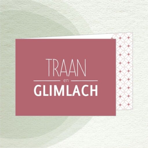 Kaart 'Traan en Glimlach'