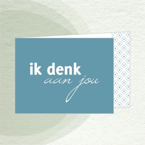 Kaart 'ik denk aan jou'
