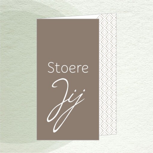 Kaart 'stoere jij'