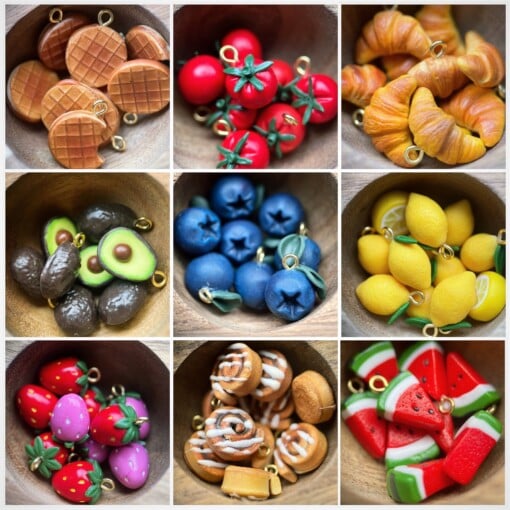 Mix & Match zomer oorbellen - 4 bedels