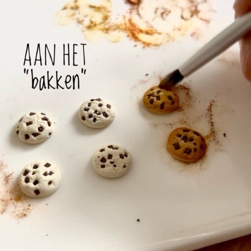 Koekjes oorbellen knopjes