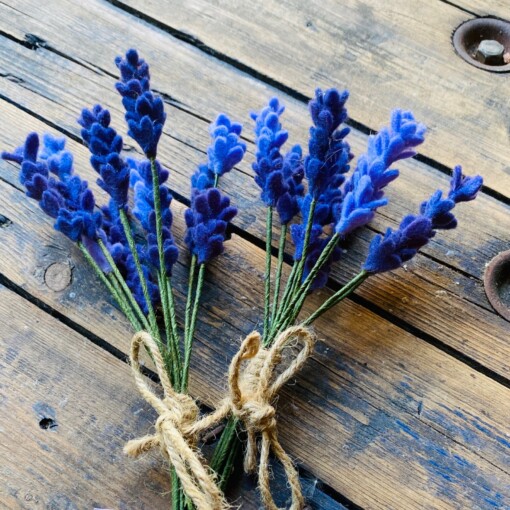 Vilten lavendel paars, lila – handgemaakt, duurzaam en allergievrij