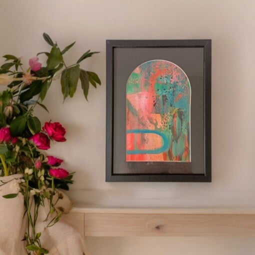 Mini schilderij kleurrijk - passe partout