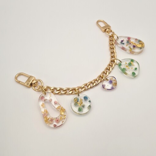 Tassenhanger (Bagchain) met Echte Bloemen uit Den Haag (Jardin d'Été)