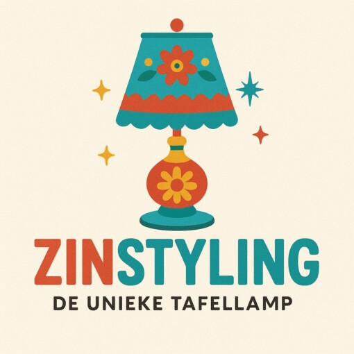 Uniek handgemaakt kleurrijk – kitsch tafellamp fruit half