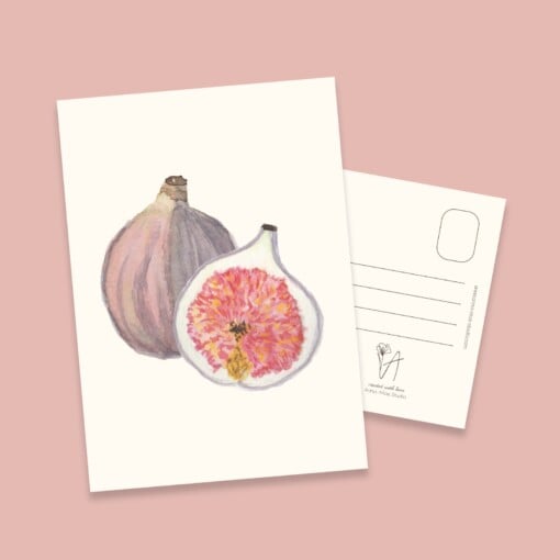 Vijgenkaart | Handgeschilderde wenskaart – Anna-Mae Studio