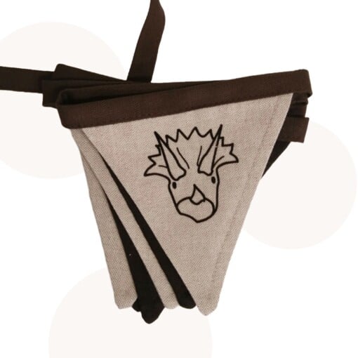 Handgemaakte Decoratie-, Cadeauset met Terry Triceratops en gratis kaart!