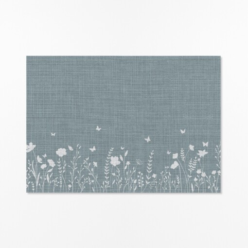 Japandi Botanische Wanddecoratie – Poster met Vlinders & Wilde Bloemen