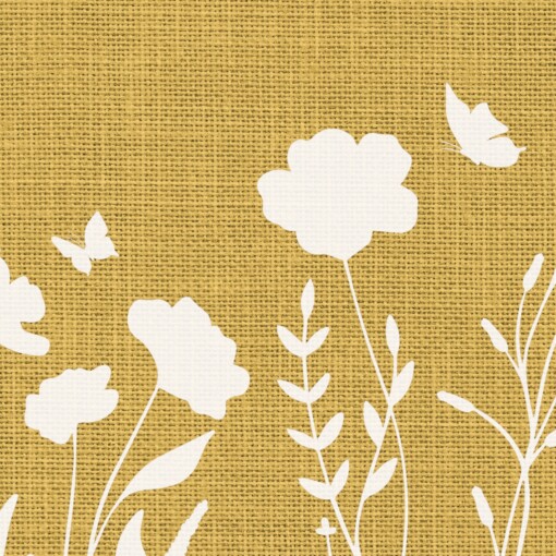 Japandi Botanische Wanddecoratie – Poster met Vlinders & Wilde Bloemen