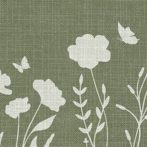 Japandi Botanische Wanddecoratie – Poster met Vlinders & Wilde Bloemen