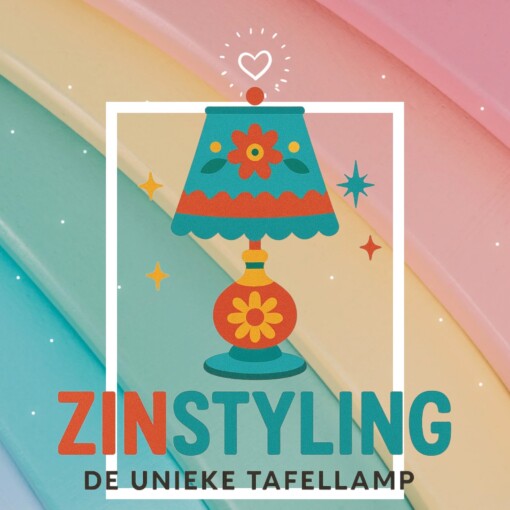 Uniek handgemaakt kleurrijk – kitsch tafellamp panter