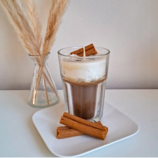 Chai Latte kaars, winters, cadeau, sojawas