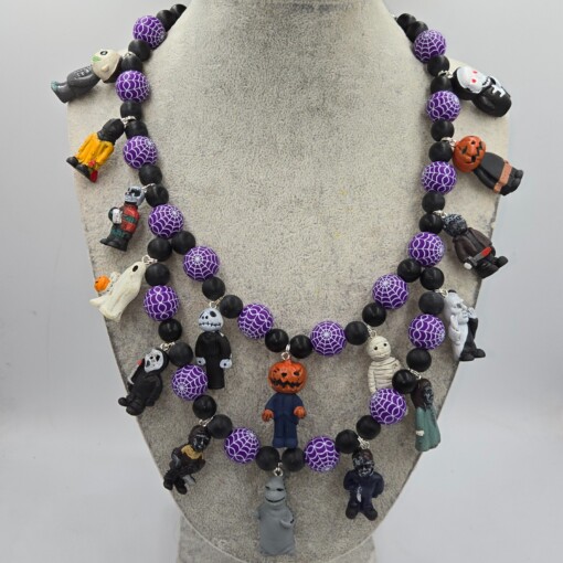 Halloween Spider Party; een handgemaakte one-of-a-kind  Halloween ketting