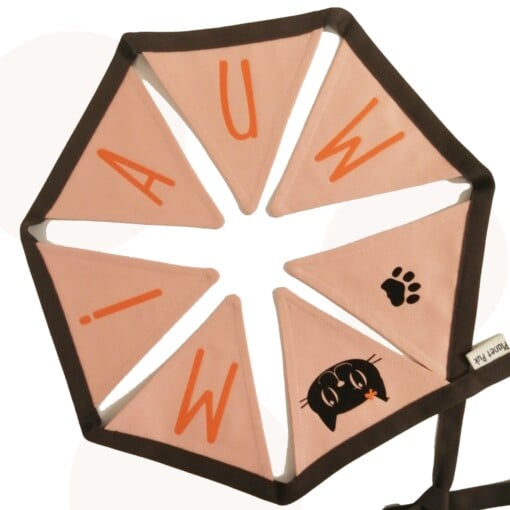 Handgemaakte Decoratie- / Cadeauset Mimi De Poes | 2 delig | Peach