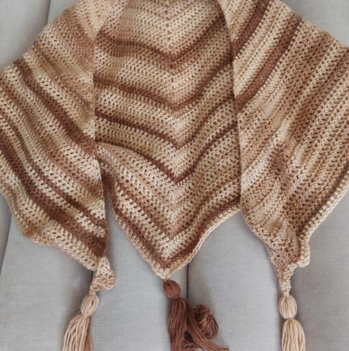 Omslagdoek 'Cappuccino'