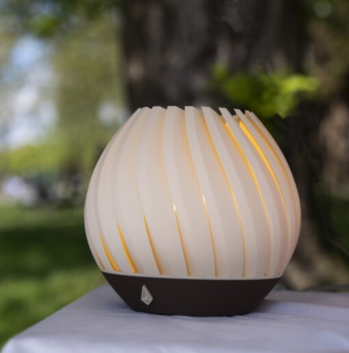 Brede Nautilus - Duurzame Tafellamp in Wit, Roze of Groen