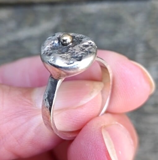 Rough Enough collection, unieke zilveren ring