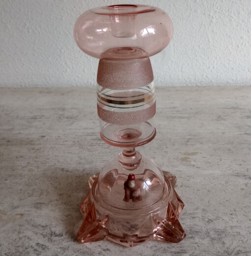 AAPJE met FEZ glasobject met kandelaar functie