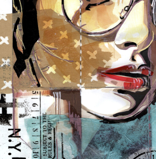 Urban Look3 -collage en mixed media-techniek